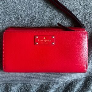 Kate Spade Cherry Red Wristlet